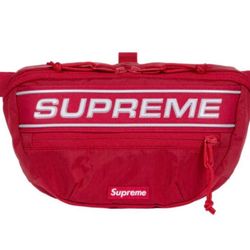 Supreme Logo Waist Fanny Bag Pack Red 3M