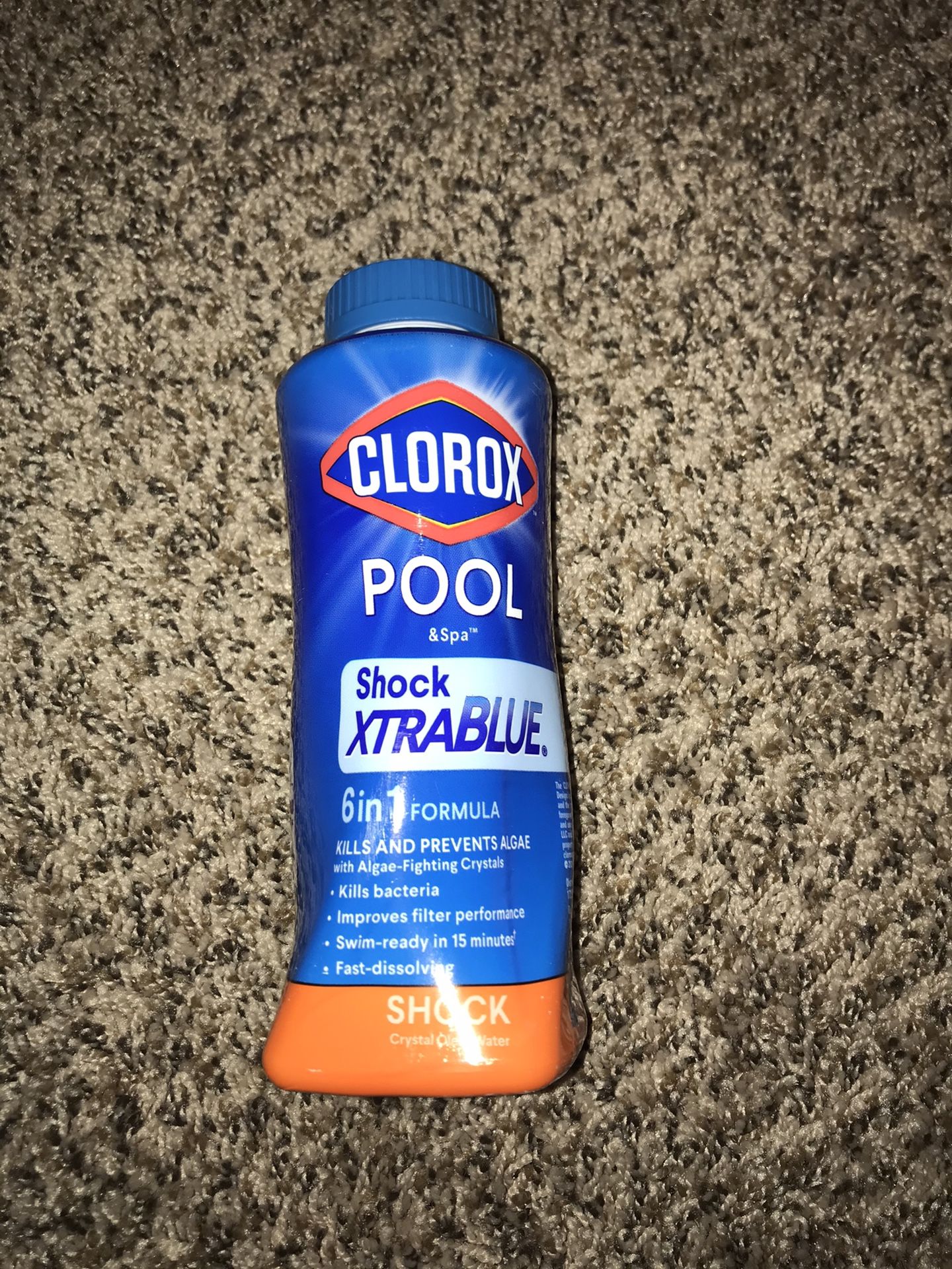 Clorox Pool & Spa Shock XtraBlue 6-in-1 Formula Kills Algae - 1 LB Total