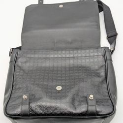 Salvatore Ferragamo Embossed Crossbody Messenger Bag