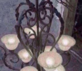 Solid Copper Antique Chandelier