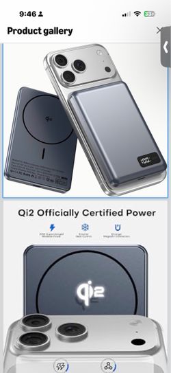for Magsafe Power Bank Portable Charger 10000mAh Qi2 for iPhone 12-17 Magnetic USB C Battery Pack, PD 20W Ultra Fast Charging