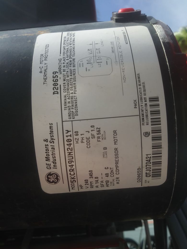 D20659 air compressor motor best sale