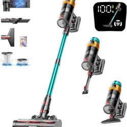 Cordless Vacuum Cleaner, 600W 50KPA 70Mins Vacuum Cleaners for Home, Stick Vacuum with Charging Dock Station, Anti-tangle Wireless Vacumm, Rechargeabl