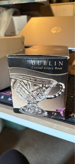 Shannon by Godinger Dublin Crystal Gravy Boat