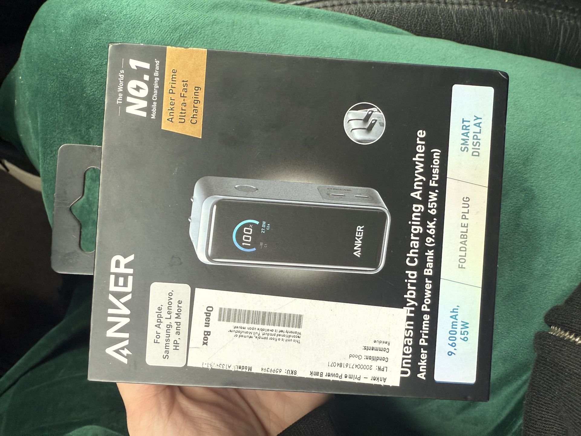 Anker Unleash Hybrid Charging Anywhere 9600 mAh Power Bank