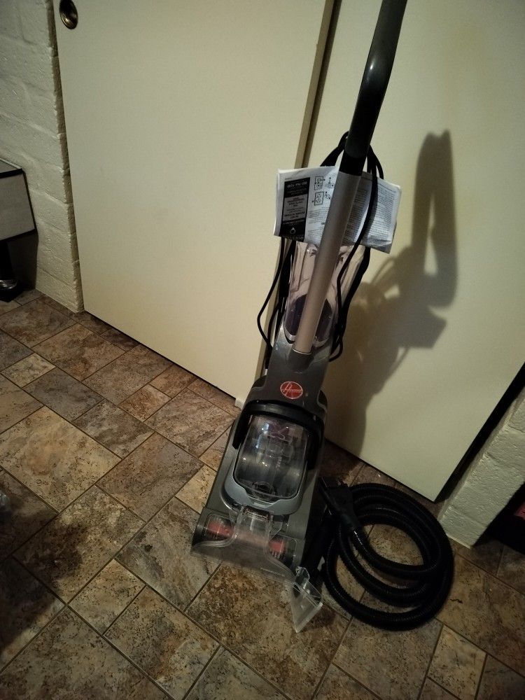 Hoover Carpet Shampooer Has Holes And Attachments To It