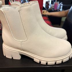 Brand New Cream Boots 