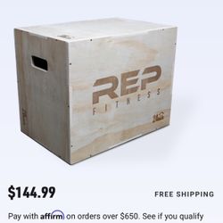 Wooden Plyo Box New Unopened