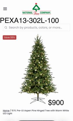 National Tree Company 10’ Christmas tree