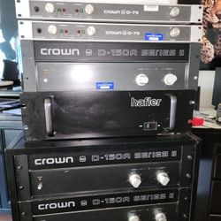 🎛️ Pro Audio Amplifier Rack – Crown & Hafler – Studio/Broadcast Quality 🎚️ – $[Your Price]