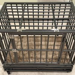 DOG CRATE-BRAND NEW Heavy Duty Extra Large Crate with Wheels