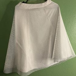 White Fishnet Skirt 