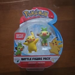 Pokemon Battle Figure Pikachu + Grookey