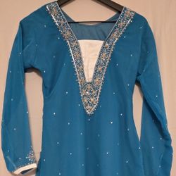Blue Shalwar Kameez