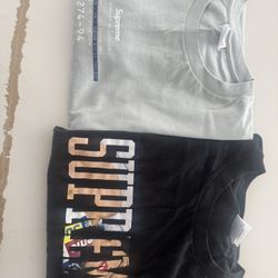 2 Supreme Shirts 2xl