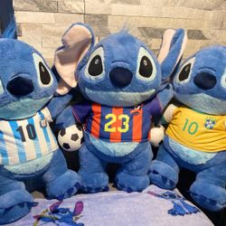 Soccer Player Stitch Plushies Blanket Included 