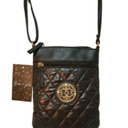 black quilted crossbody NWT 