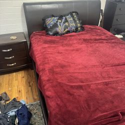 Queen Size Bed Frame & Bed