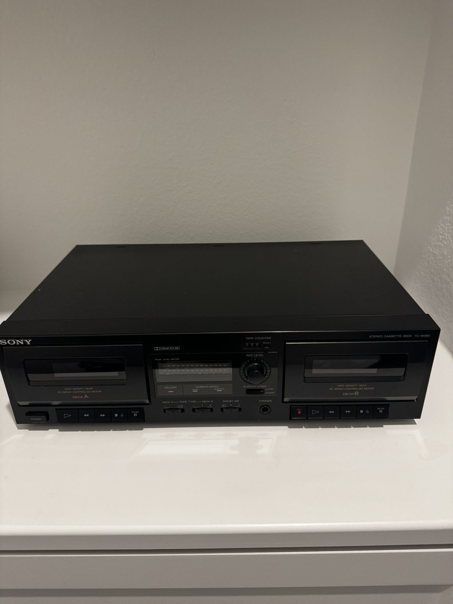 Sony Stereo Cassette Deck TC-W365