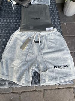 Dark grey essentials shorts size Medium