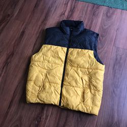 Black & Yellow Puffer Vest
