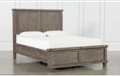 Wood full size bed frame