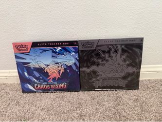 Pokemon Chaos Rising and Pitch Black Elite Trainer Box