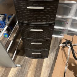 Plastic Storage Drawer (brown)