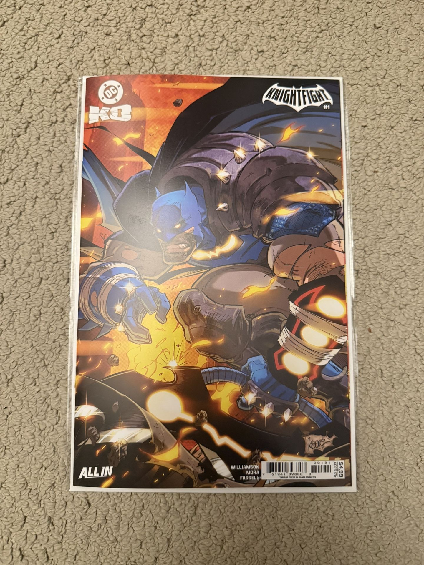 DC K.O. Knightfight #1 Andrews Variant