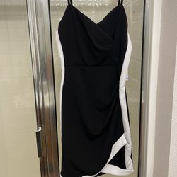 Almost Famous Black And White Dress