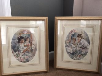 Signed limited edition print, Gordon King. “Letter and the Rose”