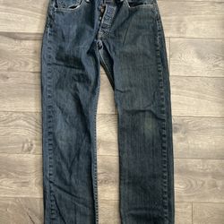 Vtg Levi's 501 Tag 32x32 Actual 30x30 Blue Jeans Made in Mexico Distressed Y2K