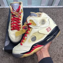 Off-White x Air Jordan 5 SP Sail 