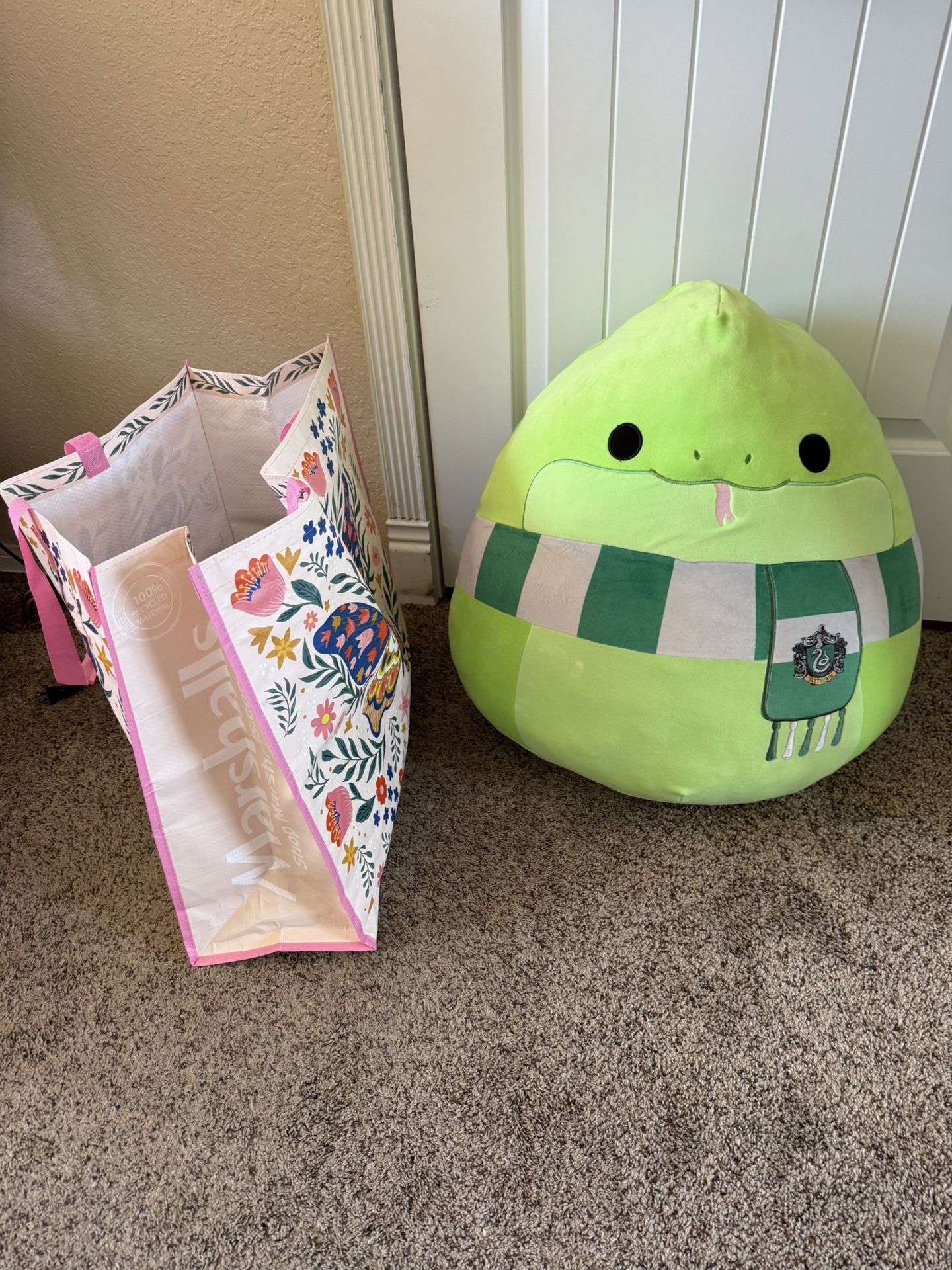 Squishmallows Original Harry Potter 16-Inch Slytherin Snake Plush - Medium-Sized Ultrasoft Official Jazwares Plush  $25