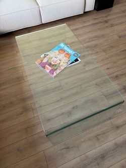 Clear Glass Coffee Table