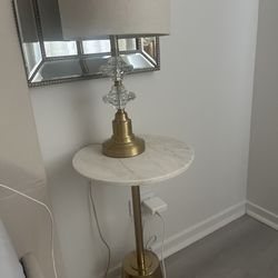 Marble & Gold Side Table