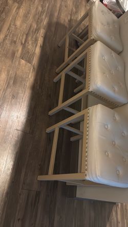 Tufted Upholstered Dining Chairs Set of 3