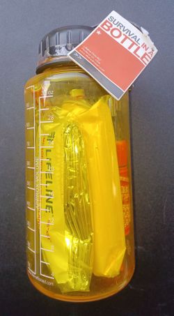 Brand new Lifeline First Aid "Survival in a Bottle" kit lot6