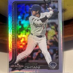 Shohei Ohtani Rainbow Foil Refractors Dodgers ( 5 Cards )