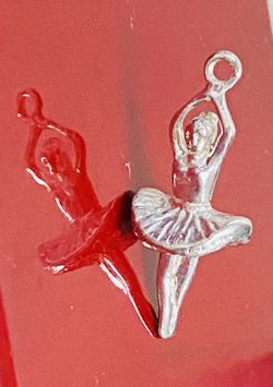 Silver Charm Pendant Ballerina Weight 2.2g $15
