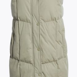 Avec Les Filles Rosemary Women's Hooded Longline Puffer Vest Thermalpuff Large