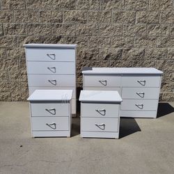 White Bedroom Dresser Set Furniture!