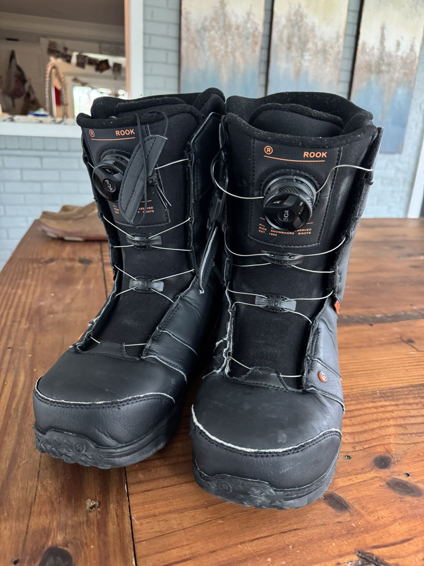 Ride Rook Snowboard Boots- Men’s Size [9.5 US] - Average Wear and Tear 