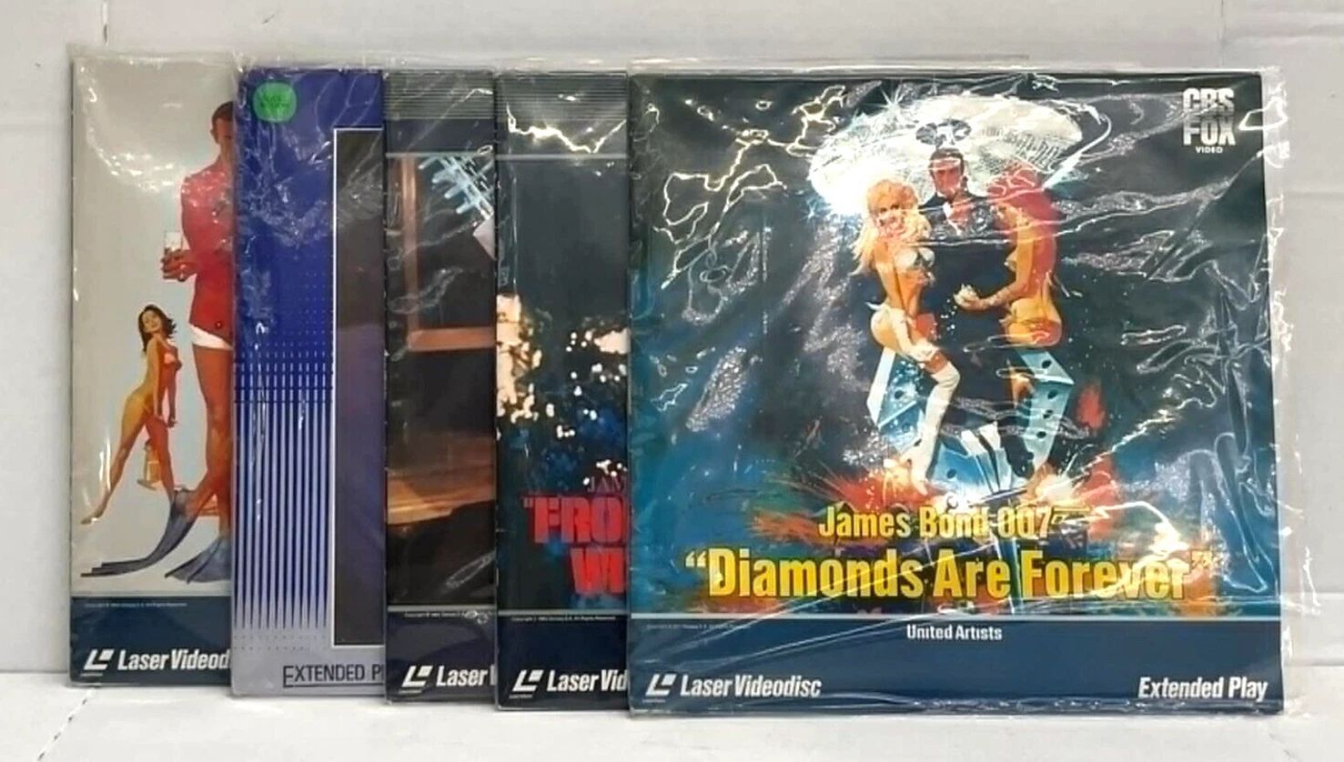 Lot Of (x5) James Bond 007 Laser Disc Bundle