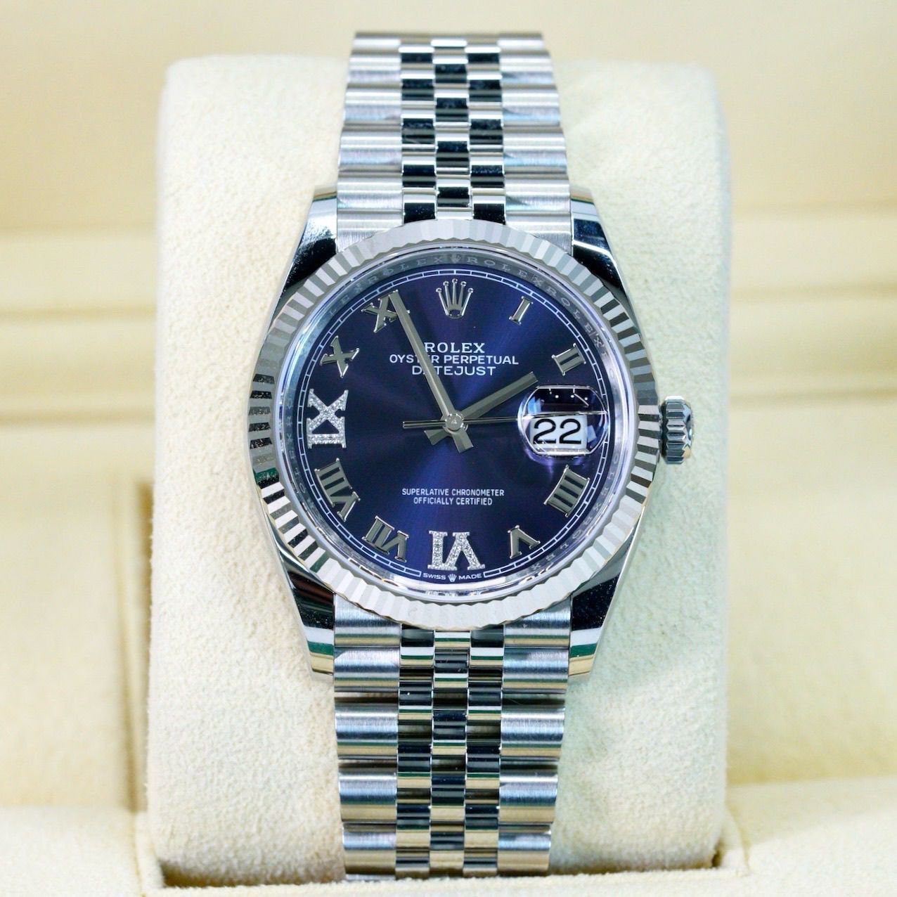 Rolex Datejust 36mm Purple 69 Diamond Dial - Brand New Unworn