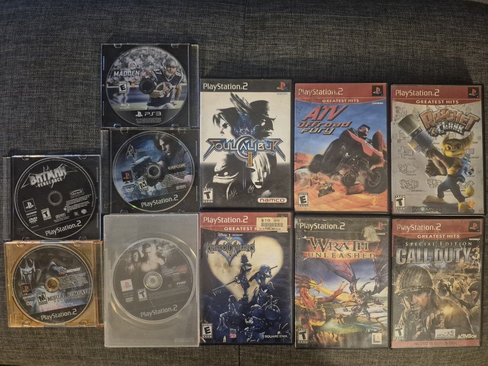 PS2 games $14 each or 10 per bundle greater then 2 games