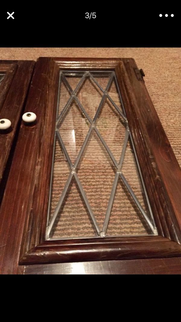 Vintage Cabinet Doors With Leaded Glass For In San Go Ca Vintage Cabinet Doors With Leaded Glass For In San Go Ca Offerup