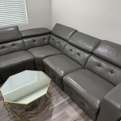 Sofa with coffee table