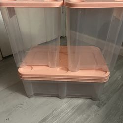 Pink Storage Containers