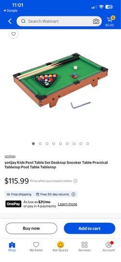 Kids pool table